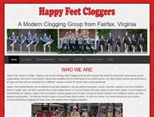 Tablet Screenshot of happyfeetcloggers.org